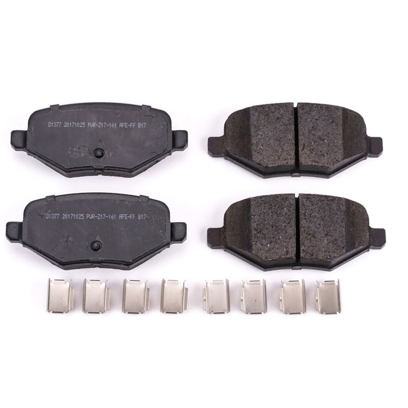 Power Stop 11-13 Ford Edge Rear Z17 Evolution Ceramic Brake Pads w/Hardware - 17-1377