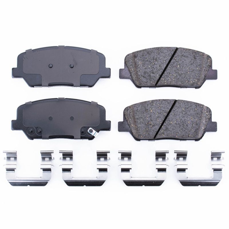 Power Stop 10-16 Hyundai Genesis Coupe Front Z17 Evolution Ceramic Brake Pads w/Hardware - 17-1413