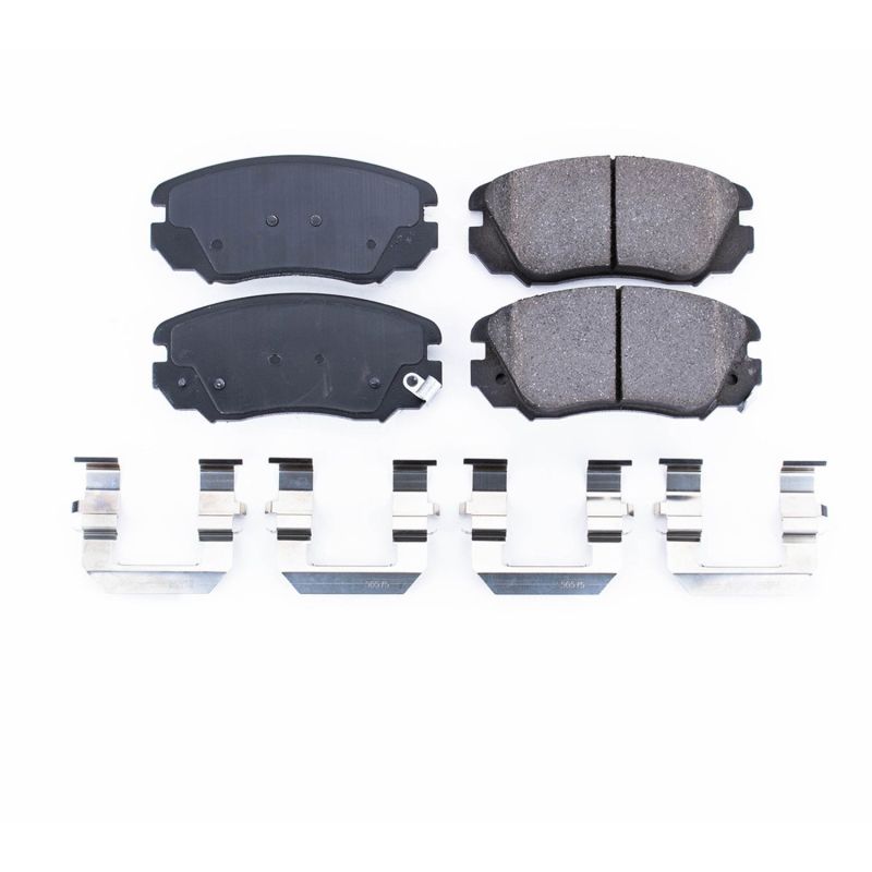 Power Stop 2010 Buick Allure Front Z17 Evolution Ceramic Brake Pads w/Hardware - 17-1421