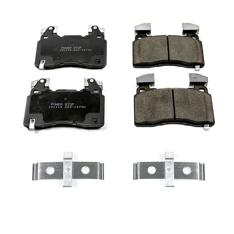 Power Stop 15-19 Cadillac CTS Front Z17 Evolution Ceramic Brake Pads w/Hardware - 17-1474A
