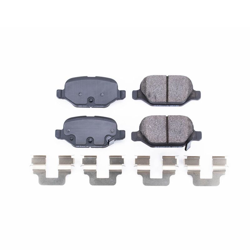 Power Stop 12-17 Fiat 500 Rear Z17 Evolution Ceramic Brake Pads w/Hardware - 17-1569