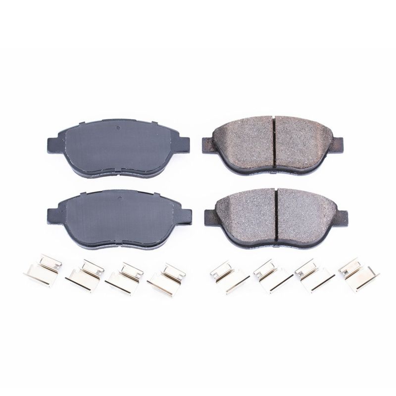 Power Stop 12-18 Fiat 500 Front Z17 Evolution Ceramic Brake Pads w/Hardware - 17-1618