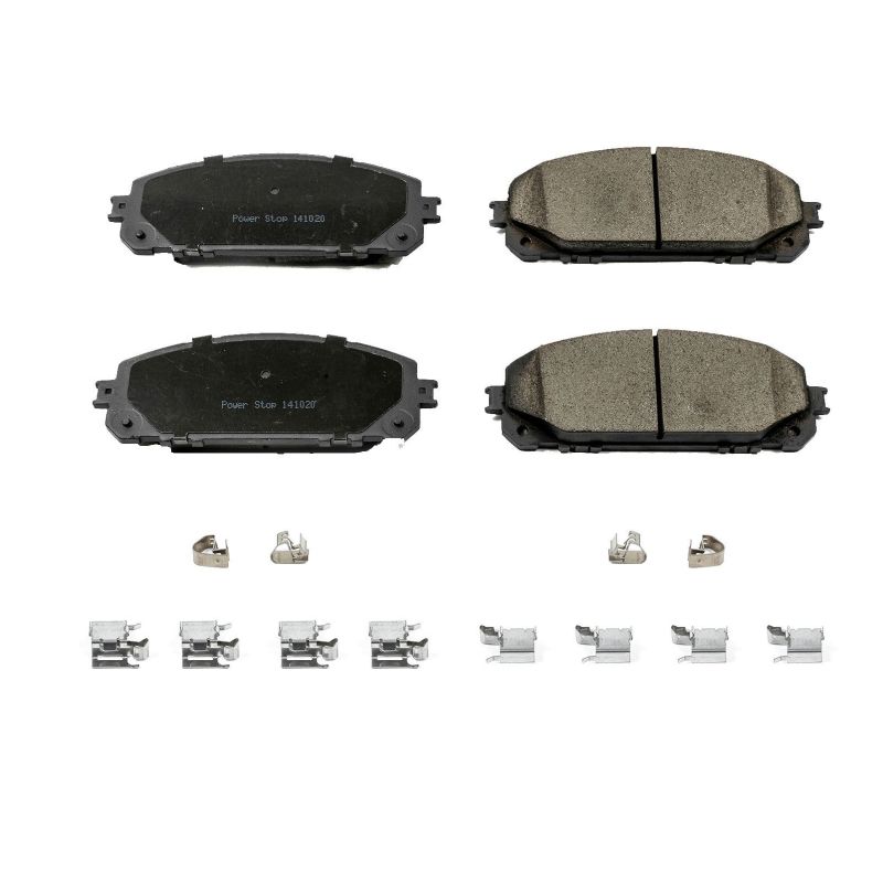 Power Stop 14-15 Jeep Cherokee Front Z17 Evolution Ceramic Brake Pads w/Hardware - 17-1709