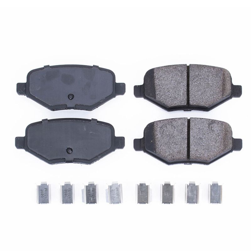 Power Stop 14-15 Ford Edge Rear Z17 Evolution Ceramic Brake Pads w/Hardware - 17-1754