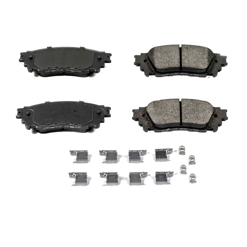 Power Stop 15-17 Lexus NX200t Rear Z17 Evolution Ceramic Brake Pads w/Hardware - 17-1805