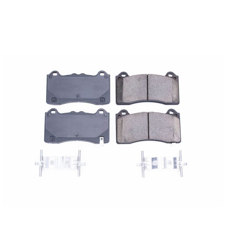 Power Stop 16-18 Ford Focus Front Z17 Evolution Ceramic Brake Pads w/Hardware - 17-1977