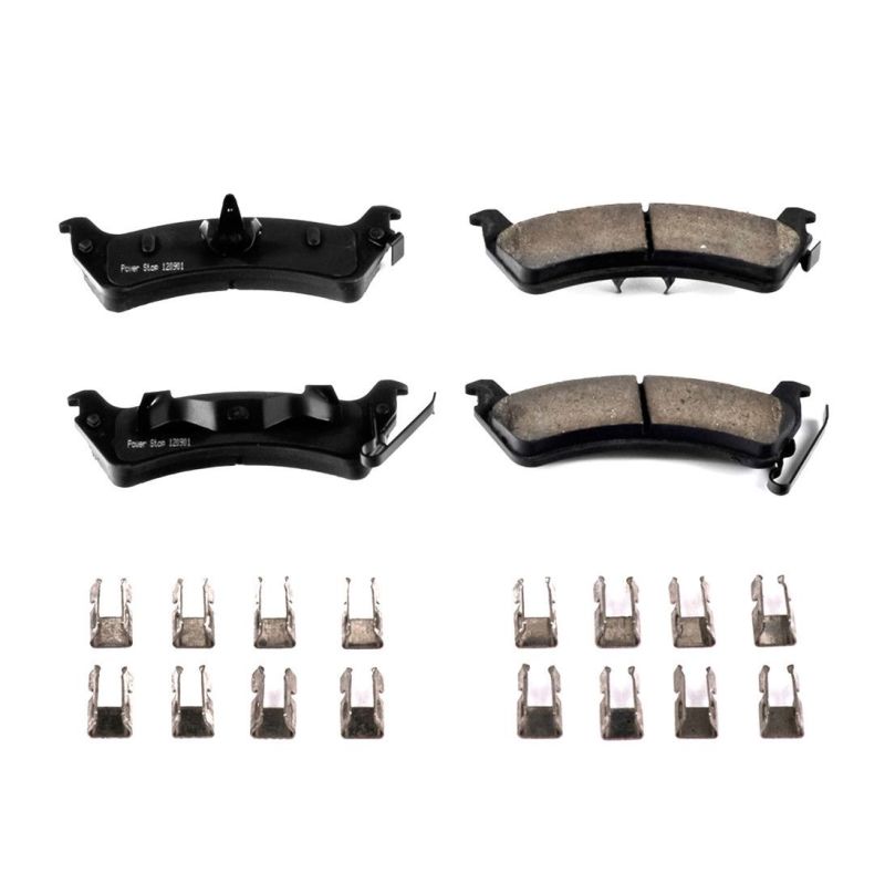 Power Stop 94-98 Jeep Grand Cherokee Rear Z17 Evolution Ceramic Brake Pads w/Hardware - 17-666