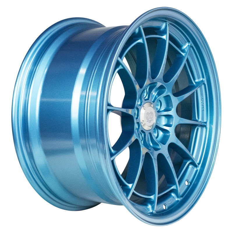 Enkei NT03+M 18x9.5 5x114.3 40mm Offset 72.6mm Bore Emerald Blue Wheel - 3658956540EB