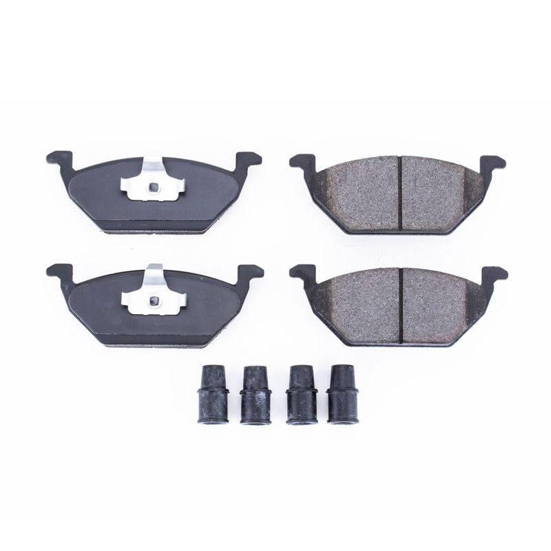 Power Stop 1998 Volkswagen Beetle Front Z17 Evolution Ceramic Brake Pads w/Hardware - 17-768