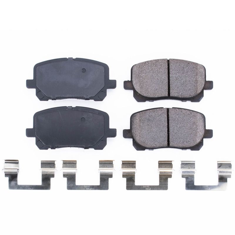 Power Stop 03-08 Pontiac Vibe Front Z17 Evolution Ceramic Brake Pads w/Hardware - 17-923