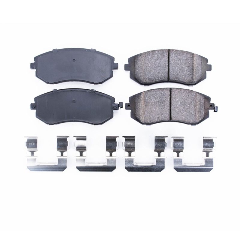 Power Stop 05-06 Saab 9-2X Front Z17 Evolution Ceramic Brake Pads w/Hardware - 17-929