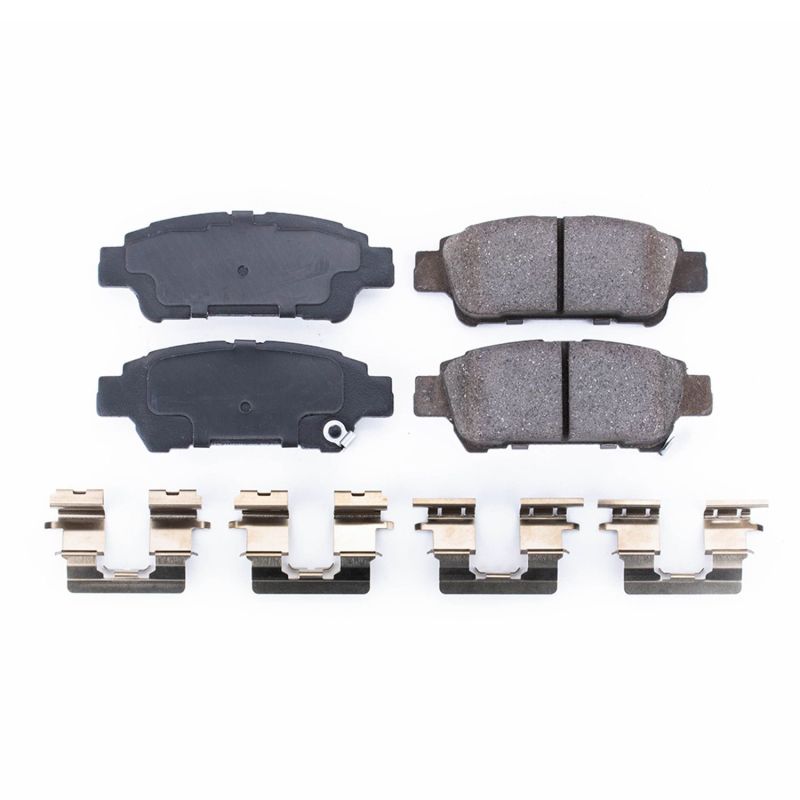 Power Stop 04-10 Toyota Sienna Rear Z17 Evolution Ceramic Brake Pads w/Hardware - 17-995