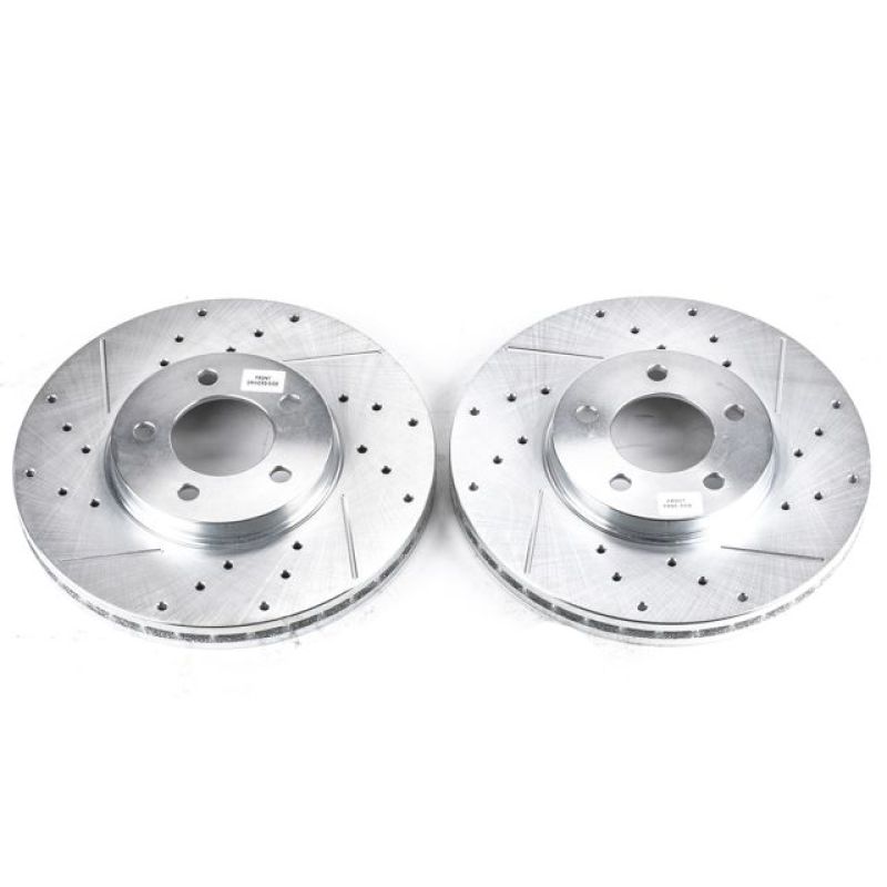 Power Stop 96-99 Ford Taurus Front Evolution Drilled & Slotted Rotors - Pair - AR8149XPR