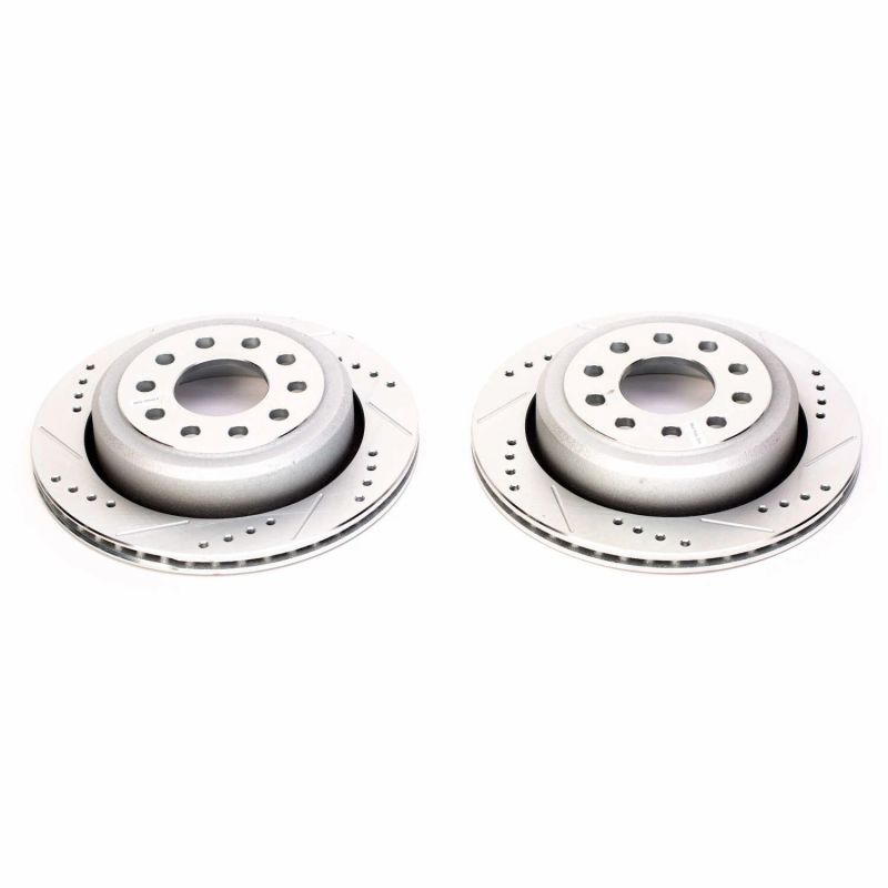 Power Stop 03-11 Lincoln Town Car Rear Evolution Drilled & Slotted Rotors - Pair - AR8166XPR