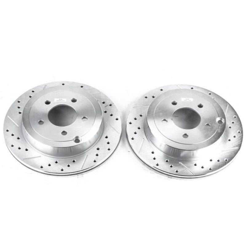 Power Stop 07-10 Ford Edge Rear Evolution Drilled & Slotted Rotors - Pair - AR8191XPR