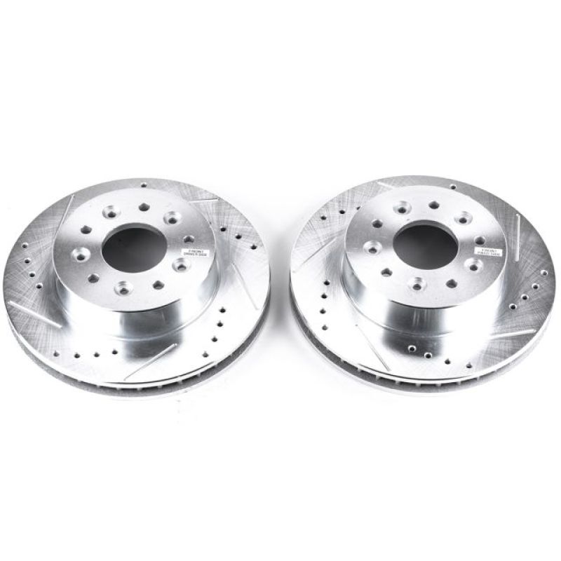 Power Stop 63-82 Chevrolet Corvette Front Evolution Drilled & Slotted Rotors - Pair - AR8210XPR