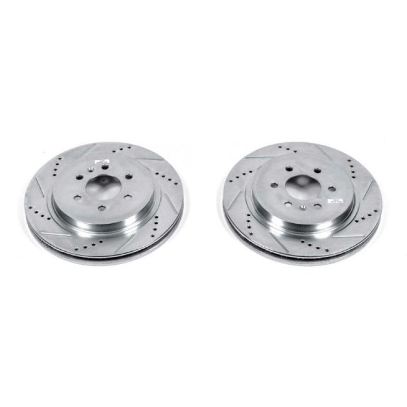 Power Stop 04-09 Cadillac SRX Rear Evolution Drilled & Slotted Rotors - Pair - AR82118XPR