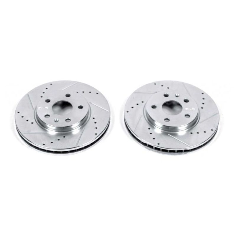 Power Stop 08-14 Cadillac CTS Front Evolution Drilled & Slotted Rotors - Pair - AR82124XPR