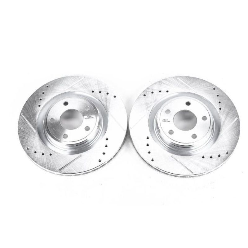 Power Stop 07-10 Chevrolet Cobalt Front Evolution Drilled & Slotted Rotors - Pair - AR82140XPR