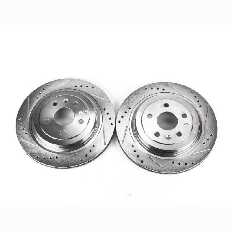 Power Stop 08-14 Cadillac CTS Rear Evolution Drilled & Slotted Rotors - Pair - AR82156XPR