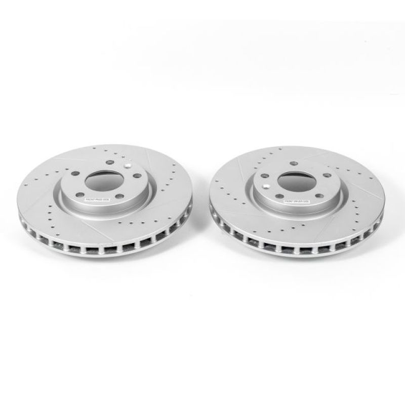 Power Stop 14-19 Chevrolet Corvette Front Evolution Drilled & Slotted Rotors - Pair - AR82163XPR