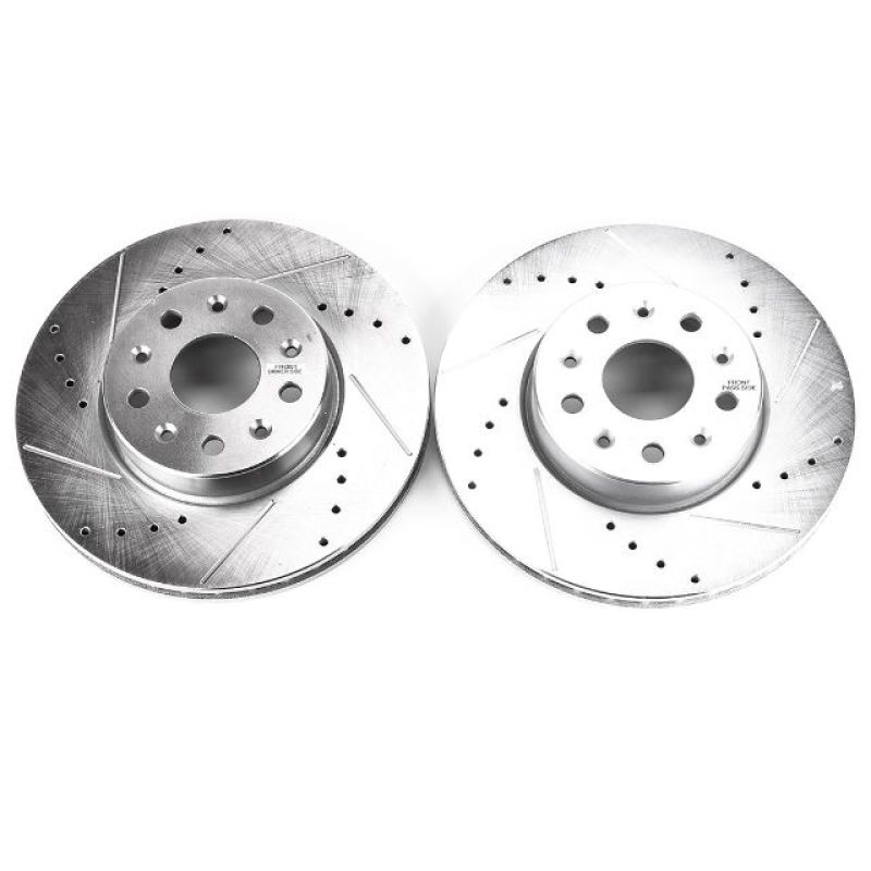 Power Stop 16-19 Chevrolet Camaro Front Evolution Drilled & Slotted Rotors - Pair - AR82187XPR
