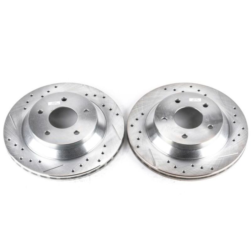Power Stop 88-95 Chevrolet Corvette Front Evolution Drilled & Slotted Rotors - Pair - AR8240XPR