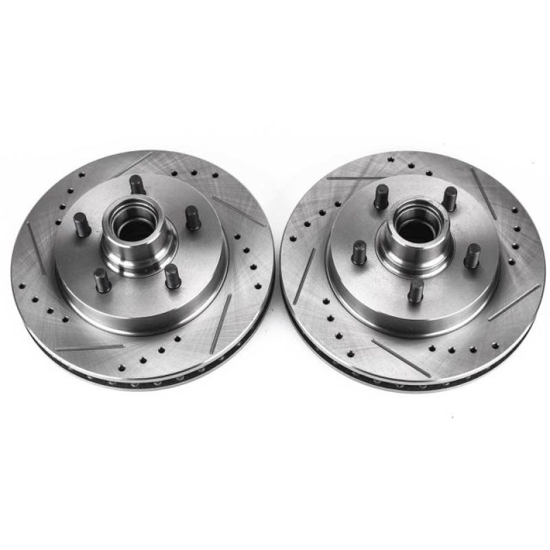 Power Stop 98-02 Chevrolet Camaro Rear Evolution Drilled & Slotted Rotors - Pair - AR8265XPR