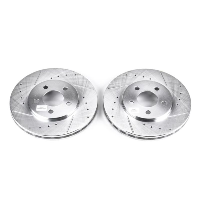 Power Stop 95-00 Chrysler Cirrus Front Evolution Drilled & Slotted Rotors - Pair - AR8341XPR