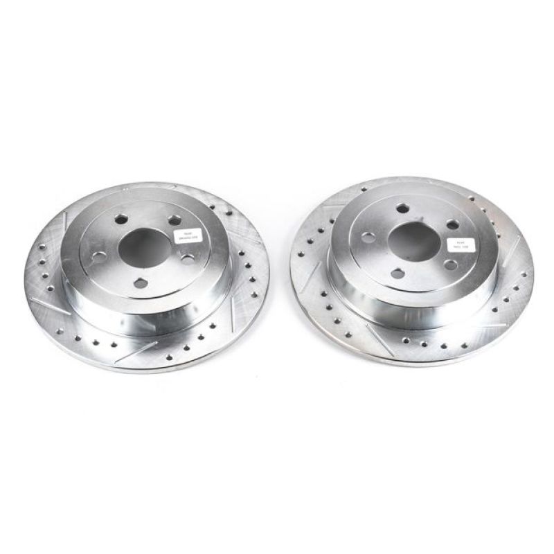 Power Stop 95-00 Chrysler Cirrus Rear Evolution Drilled & Slotted Rotors - Pair - AR8343XPR