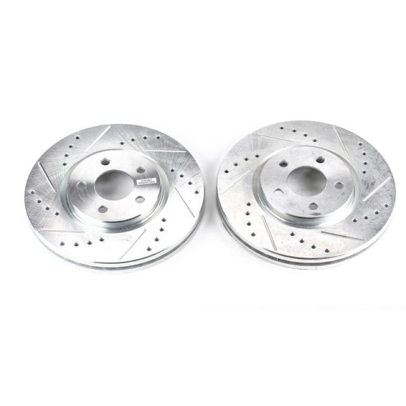 Power Stop 03-09 Chrysler PT Cruiser Front Evolution Drilled & Slotted Rotors - Pair - AR8352XPR
