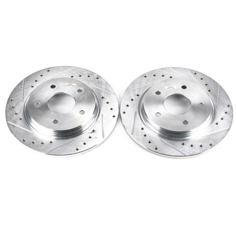 Power Stop 08-16 Chrysler Town & Country Rear Evolution Drilled & Slotted Rotors - Pair - AR8380XPR