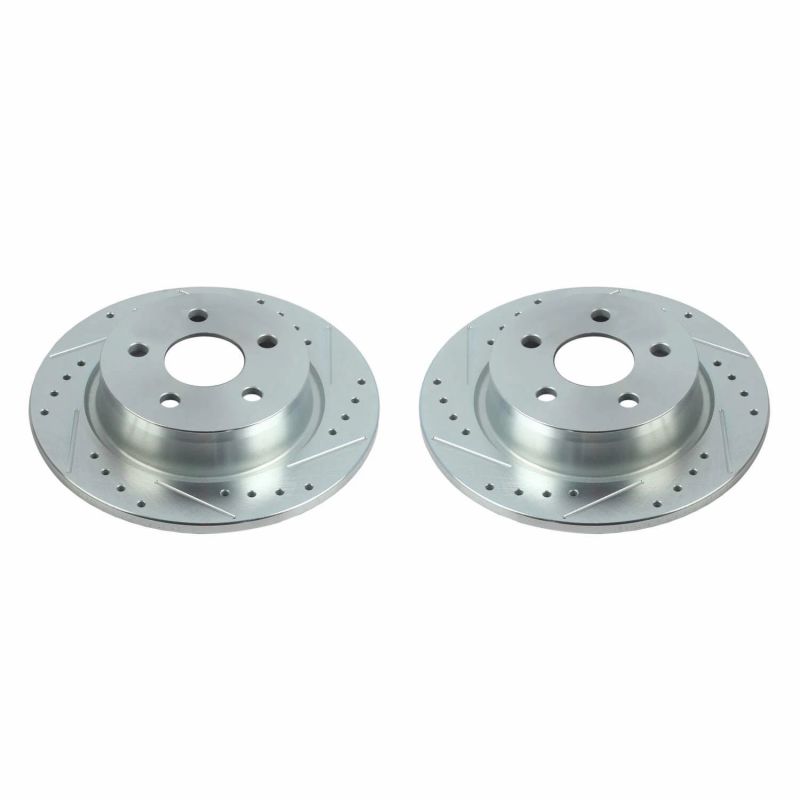 Power Stop 18-20 Ford Transit Connect Rear Evolution Drilled & Slotted Rotors - Pair - AR85197XPR