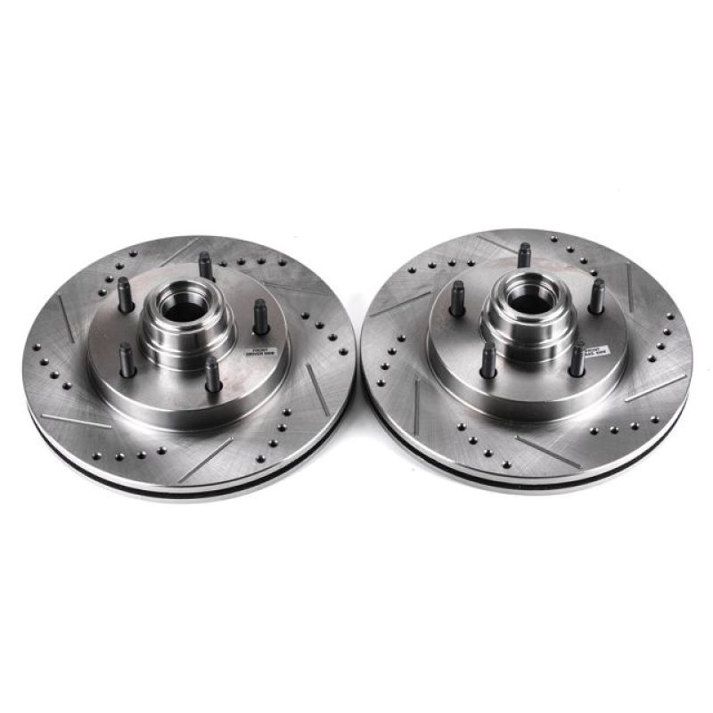 Power Stop 97-00 Ford F-150 Front Evolution Drilled & Slotted Rotors - Pair - AR8556XPR