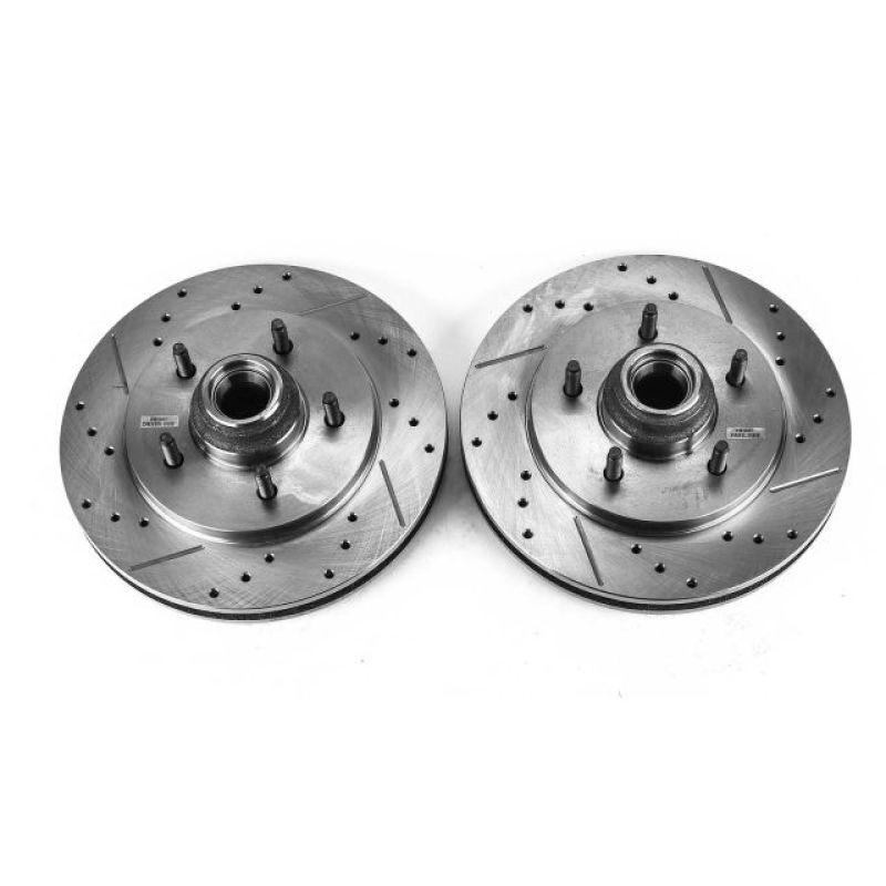 Power Stop 97-00 Ford Expedition Front Evolution Drilled & Slotted Rotors - Pair - AR8563XPR