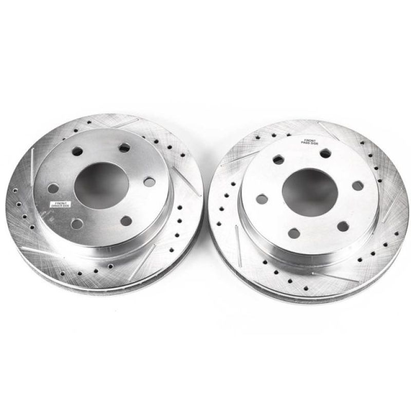 Power Stop 99-00 Cadillac Escalade Front Evolution Drilled & Slotted Rotors - Pair - AR8609XPR