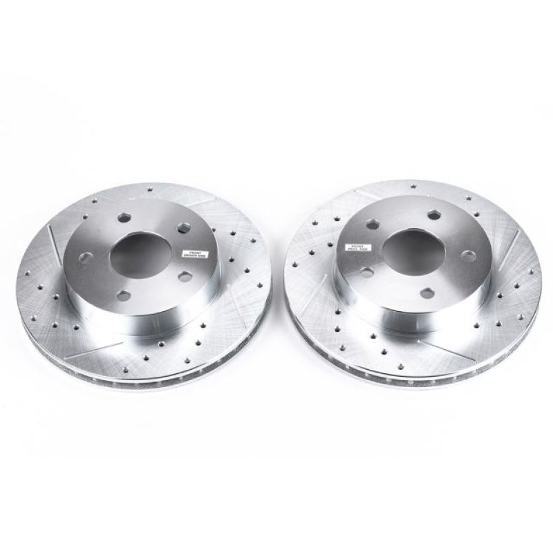 Power Stop 99-04 Jeep Grand Cherokee Front Evolution Drilled & Slotted Rotors - Pair - AR8742XPR