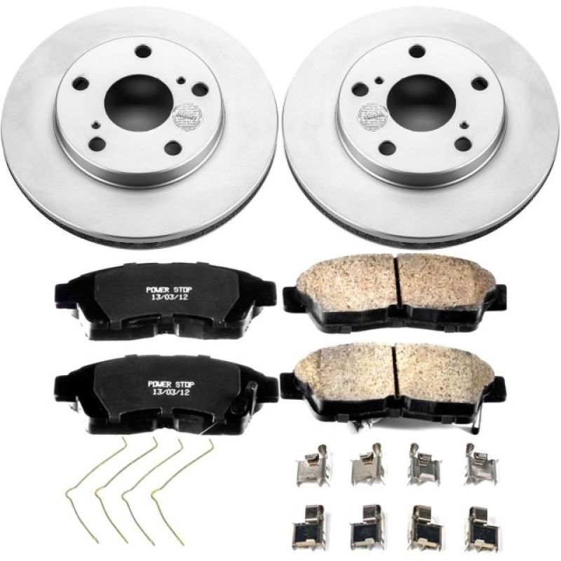 Power Stop 92-01 Toyota Camry Front Z17 Evolution Geomet Coated Brake Kit - CRK1052