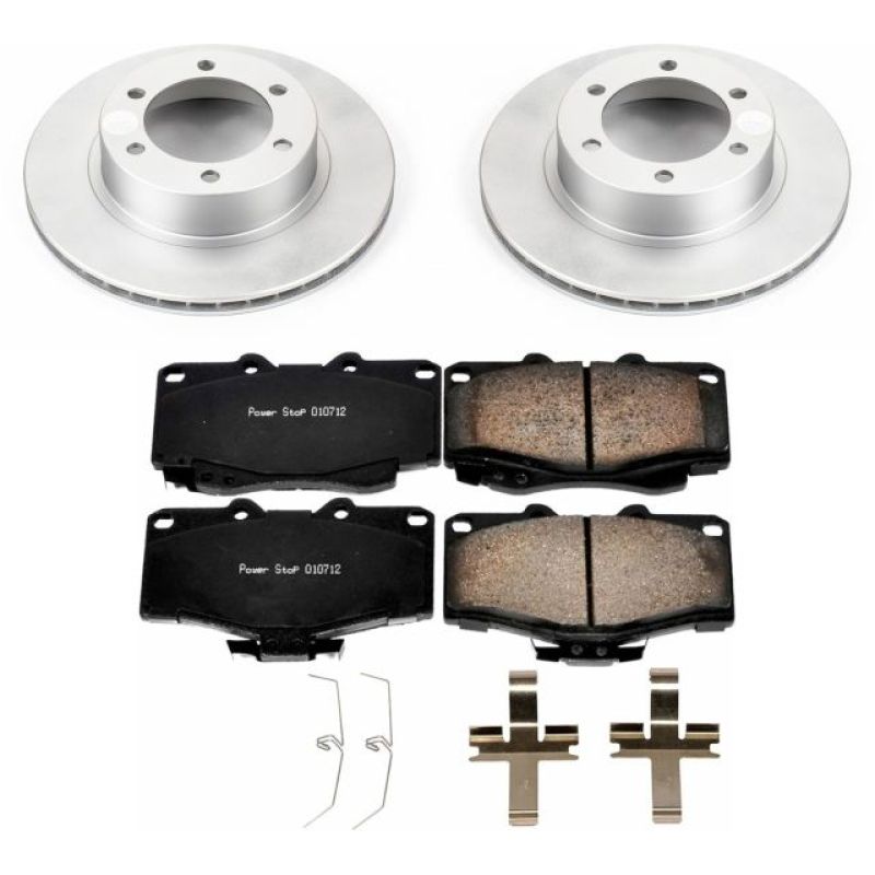 Power Stop 95-02 Toyota 4Runner Front Z17 Evolution Geomet Coated Brake Kit - CRK1236