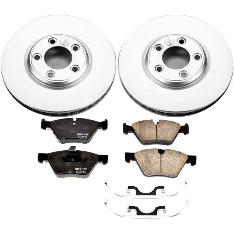 Power Stop 2005 Jaguar S-Type Front Z17 Evolution Geomet Coated Brake Kit - CRK1349