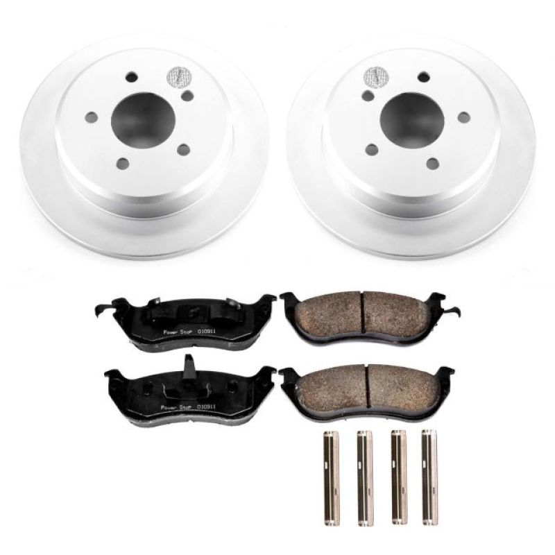 Power Stop 96-02 Ford Crown Victoria Rear Z17 Evolution Geomet Coated Brake Kit - CRK1331