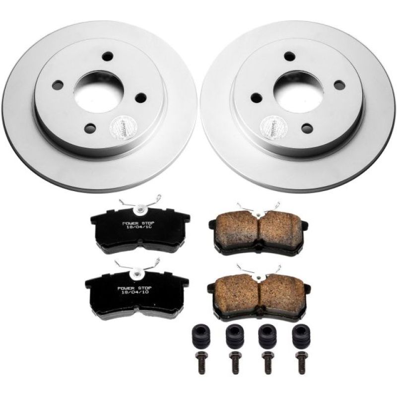 Power Stop 14-19 Ford Fiesta Rear Z17 Evolution Geomet Coated Brake Kit - CRK1363