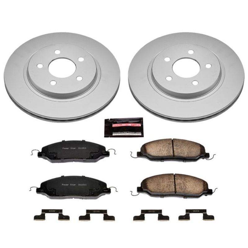 Power Stop 05-11 Ford Mustang Rear Z17 Evolution Geomet Coated Brake Kit - CRK1384