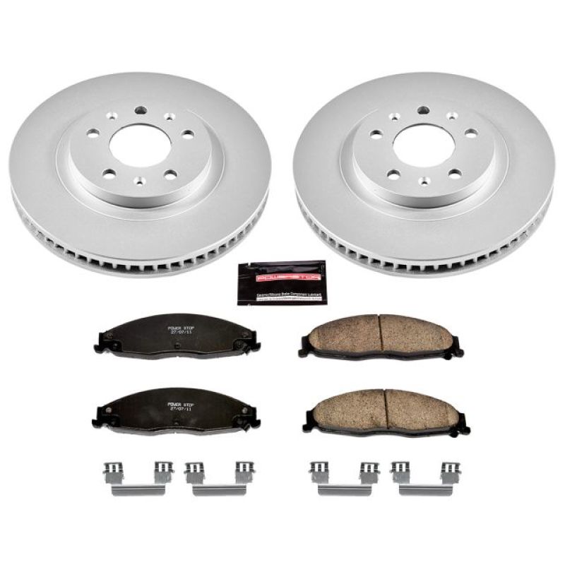 Power Stop 03-07 Cadillac CTS Front Z17 Evolution Geomet Coated Brake Kit - CRK1419