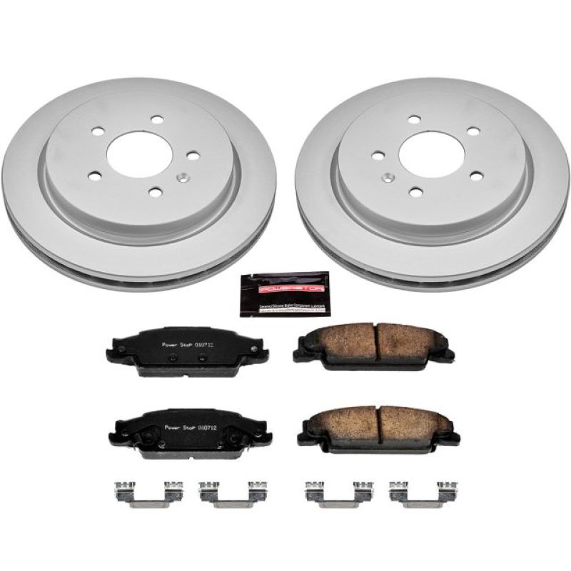 Power Stop 03-07 Cadillac CTS Rear Z17 Evolution Geomet Coated Brake Kit - CRK1425