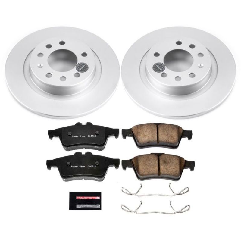 Power Stop 06-09 Pontiac Solstice Rear Z17 Evolution Geomet Coated Brake Kit - CRK1436