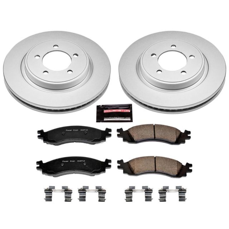 Power Stop 06-10 Ford Explorer Front Z17 Evolution Geomet Coated Brake Kit - CRK1441