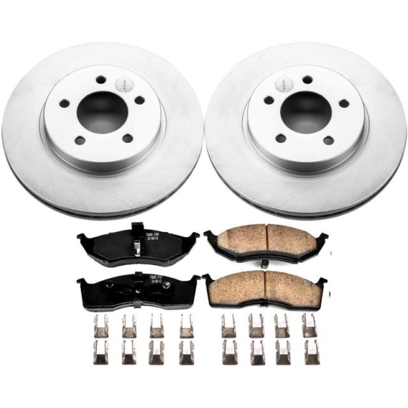 Power Stop 98-04 Chrysler Concorde Front Z17 Evolution Geomet Coated Brake Kit - CRK1694