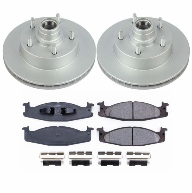 Power Stop 94-01 Ford E-150 Front Z17 Evolution Geomet Coated Brake Kit - CRK1831