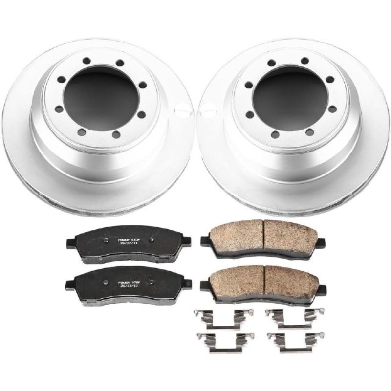 Power Stop 99-04 Ford F-350 Super Duty Rear Z17 Evolution Geomet Coated Brake Kit - CRK1889